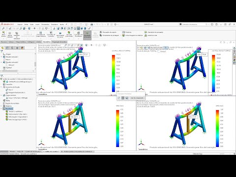 ANÁLISE ESTÁTICA POR ELEMENTOS FINITOS – SOLIDWORKS