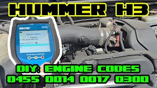 Hummer H3 - P0455 P0014 P0017 P0300 codes!