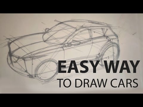 EASY WAY TO DRAW CARS STARTING WITH A BOX!