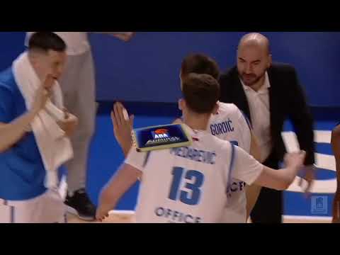 Gordić beats the 1st quarter buzzer (Spartak Office Shoes – Cedevita Olimpija, 6.4.2025)