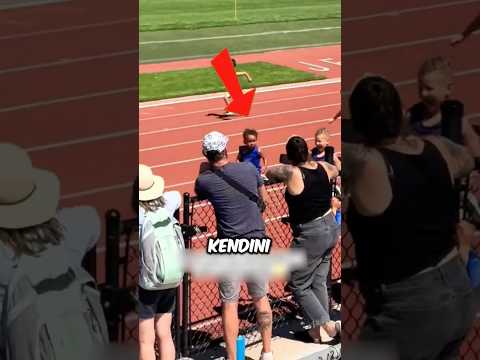 Yarışı kazandı ama koşmaya devam etti 🏃👦👀