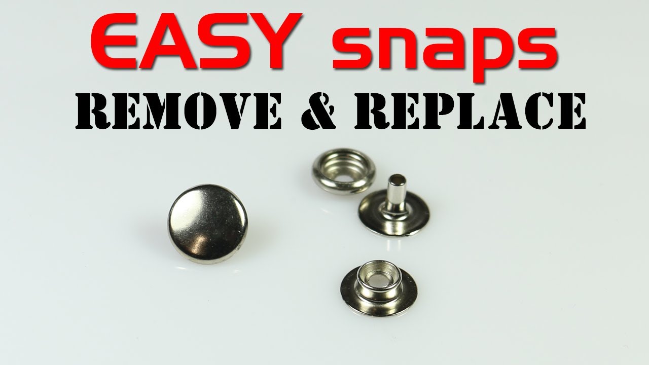 How To Remove & Replace Snap Fasteners