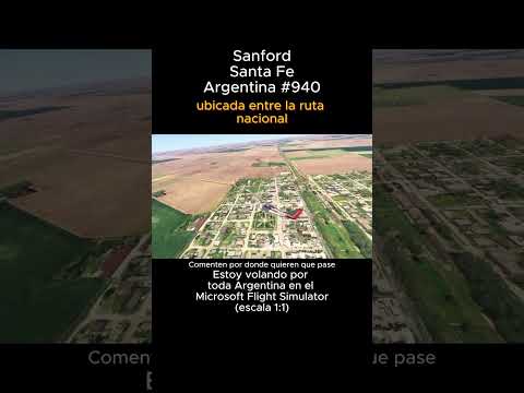 Sanford, Santa Fe desde el Microsoft Flight Simulator #sanford #santafe #msfs #joaha45 #argentina