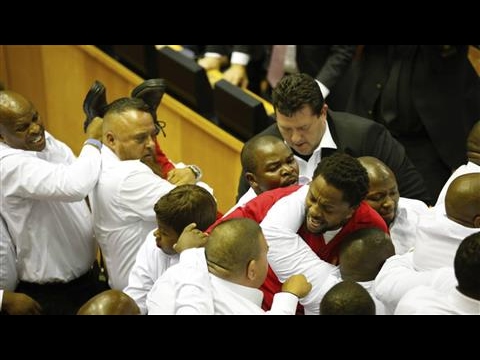 Fighting Breaks Out in South Africa's Parliament