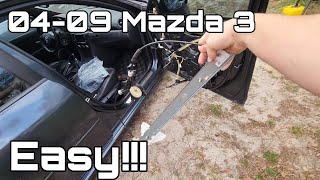 How to replace a window regulator on your Mazda 3!