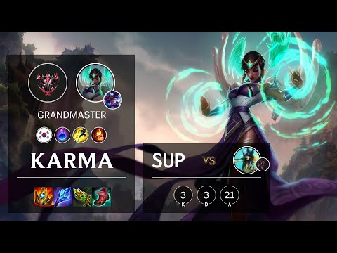 Karma Support vs Nami - KR Grandmaster Patch 11.20