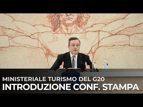 Turismo, il Presidente Draghi introduce la conferenza stampa sulla riunione ministeriale G20