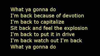 Dope-I&#39;m back lyrics