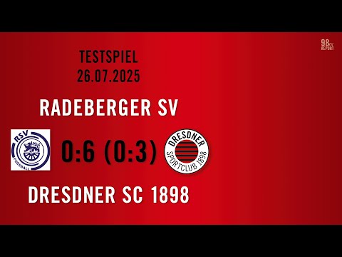 Radeberger SV - Dresdner SC 0:6 (26.07.2025 - Testspiel) - Alle Tore