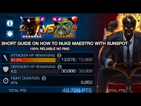 HOW TO RELIABLY NUKE MAESTRO WITH SUNSPOT - CELESTIAL SECRETS