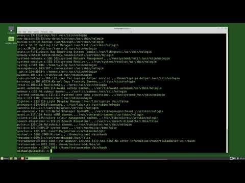Linux Command Line (16) Editing Users pt1