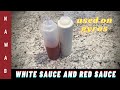 Gyro White Sauce and Red Sauce recipe