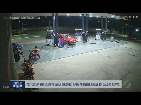 Motorista foge sem prestar socorro após acidente grave em Caldas Novas