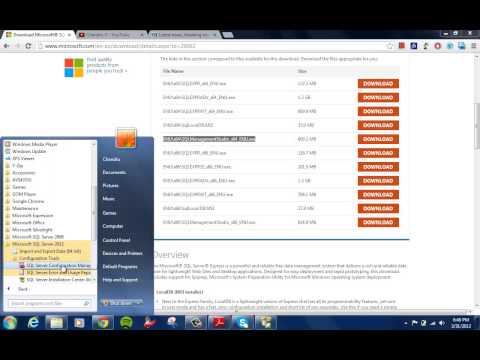 comment installer sql server 2012 express