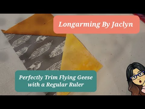 Trim a Flying Geese Unit: No Special Ruler Required! Perfect every time.