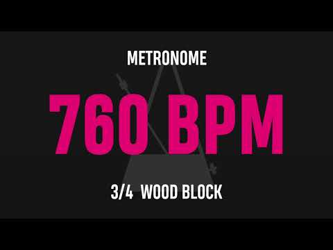 760 BPM 3/4 - Best Metronome (Sound : Wood block)