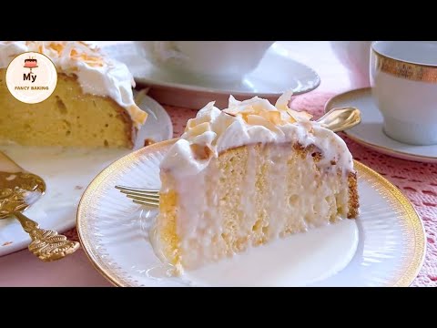 Coconut tres leches cake