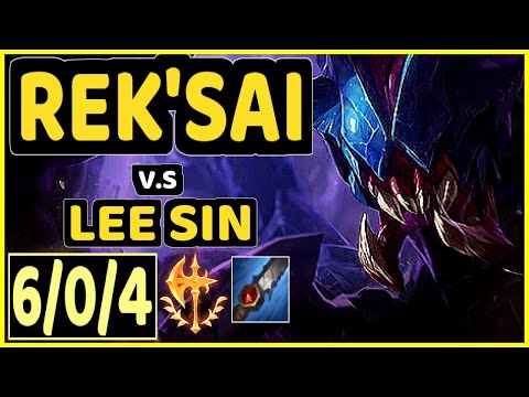 STEFAN (REK'SAI) vs LEE SIN - 6/0/4 KDA JUNGLE GAMEPLAY - EUW Ranked MASTER