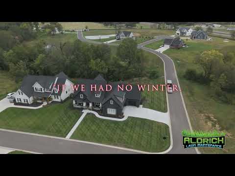 A Canvas of Green: Perfect Stripes Await Spring's Return!