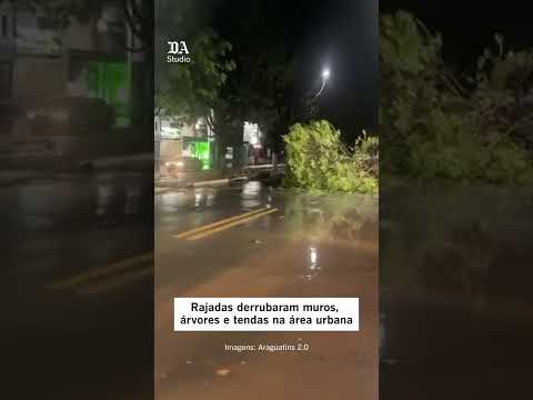 Chuva causa destruição em Araguatins