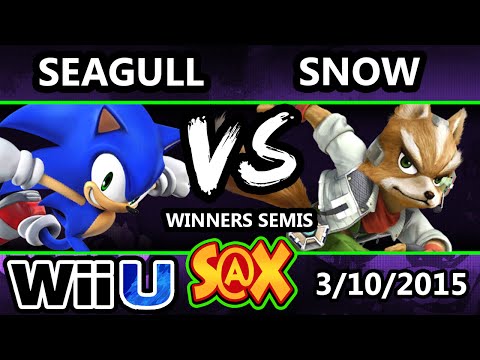 S@X - VGs | Seagull(Sonic) Vs. Snow (Fox) SSB4 Winners Semis - Smash4 - Smash Wii U