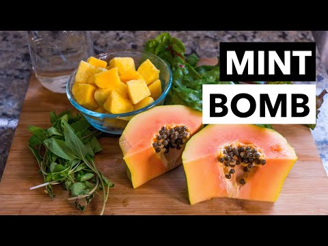 Green Smoothie Recipe 17: Learn How-to Mint Bomb a Smoothie (from 30-day GSC)