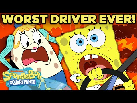 Reasons Why SpongeBob is the WORST Driver! ? Top Boating Violations | SpongeBob