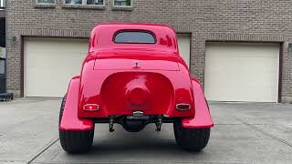 1933 Willys Custom Coupe Hot Rod Taillight and Turn Signal Operation
