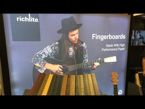 Better than wood?  RICHLITE Fretboards.  Summer NAMM 2017