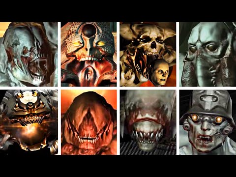 DOOM 3 - All Monsters & Bosses + Resurrection of Evil DLC