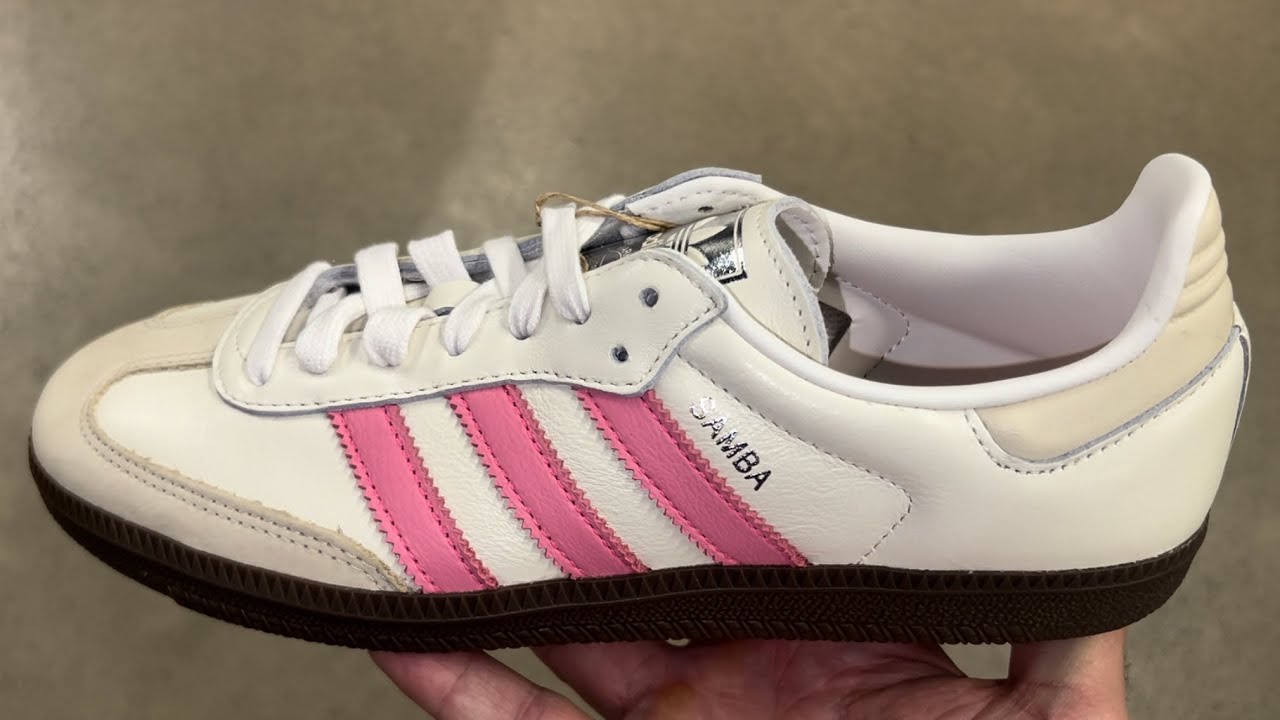 Adidas Samba OG White Lucid Pink Womens Shoes
