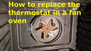 Replace the thermostat in a fan oven
