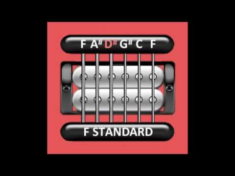 Perfect Guitar Tuner (F Standard = F A# D# G# C F - Half Step Up)