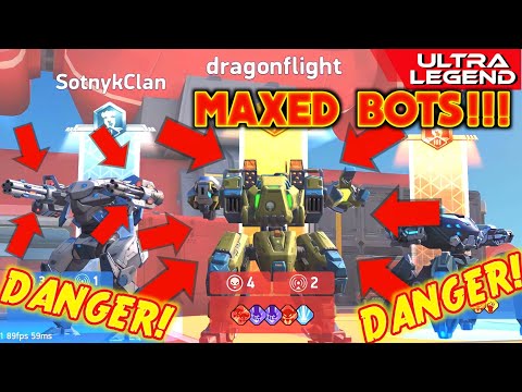 MOST DANGEROUS MAXED BOTS are here 😬 | World's Ultimate Glitch in Mech Arena | ULTRA LEGEND Virals