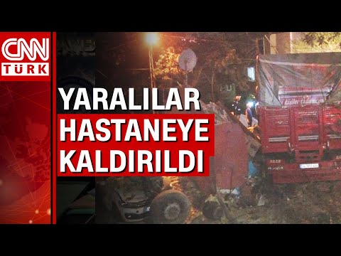 A truck ran over a shanty house in Sarıyer!