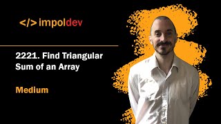 YouTube video 'Find Triangular Sum of an Array | LeetCode 2221 - Python (2 Solutions)'