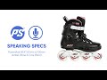 Powerslide Next 80mm 100mm Skates Rose Core Black