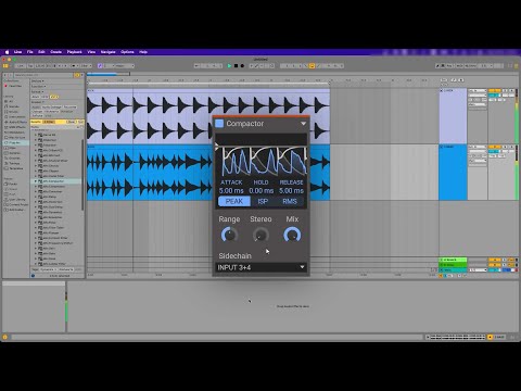 How to set up Kilohearts Compactor with a sidechain input: Mac, Ableton Live, VST3