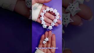 DIY Paper Star Bracelet 📿 Paper friendship Band⭐ #artandcraftbymanothahim