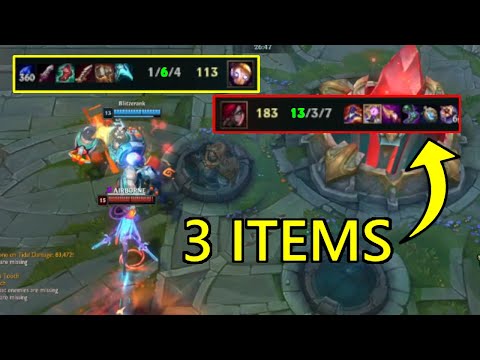 1/6 Blitzcrank MID vs 13/3 Katarina