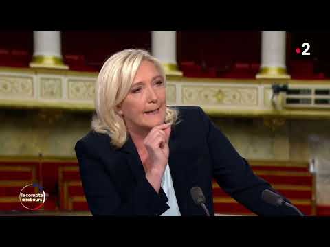 Marine Le Pen sur France 2 le 14 Juin 2022 Il ne faut pas qu'Emmanuel Macron ait les pleins pouvoir