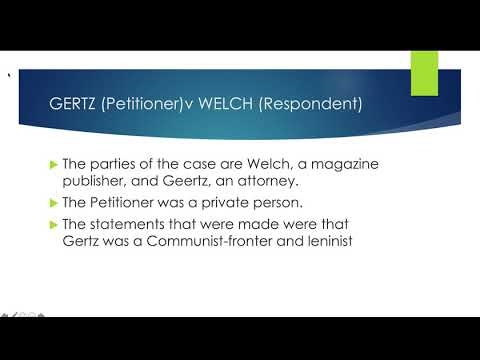 Defamation Case Study