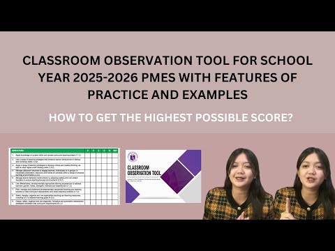 COT for TEACHERS I-III SY 2025-2026 | Observable Indicators with Features of Practice and Examples