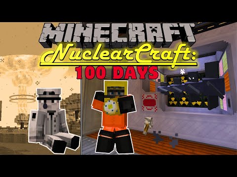 I Survived 100 Days Building a NUCLEAR FALLOUT BUNKER - NUCLEARCRAFT OVERHAUL in Minecraft Hardcore