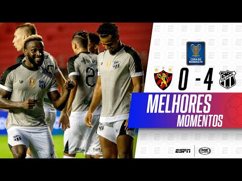 GOLEADA HISTÓRICA! Melhores momentos de Sport 0 x 4 Ceará pela Copa do Nordeste