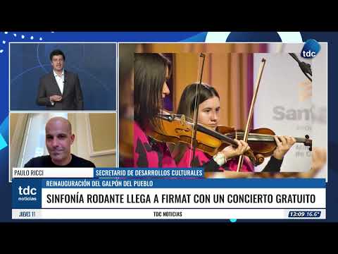 PAULO RICCI | SINFONÍA RODANTE LLEGA A FIRMAT CON UN CONCIERTO GRATUITO