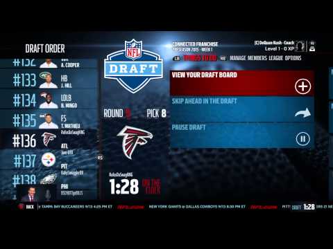 Madden 16 Online Connected Franchise Ep: 4 - Draft Time!!