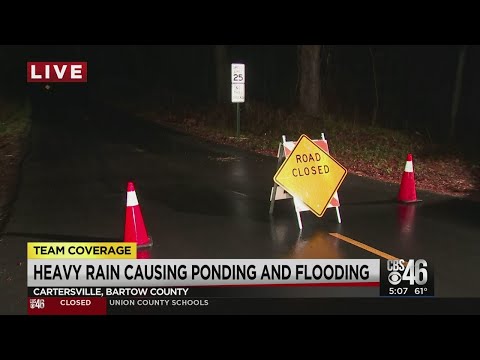 Flooding forces closure of Bartown County roadway