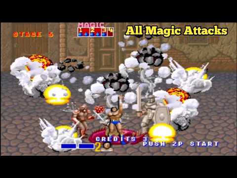Golden Axe (1989) All Magic Attacks