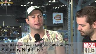 Taran Killam Does Some Amazing Character Impressions on Marvel LIVE! at NYCC 2014